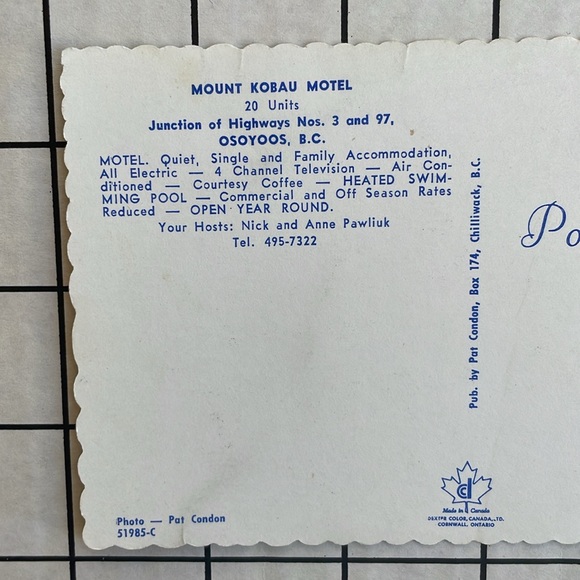 Lot of 12 Vintage Canada Motel & Travel Postcards – 1950s–1970s Chrome Era – BC - Picture 14 of 15